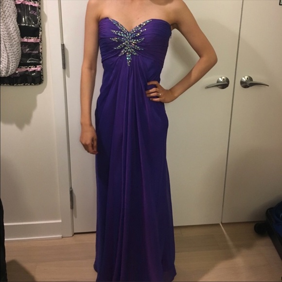 La Femme Dresses & Skirts - Purple La Femme Gown